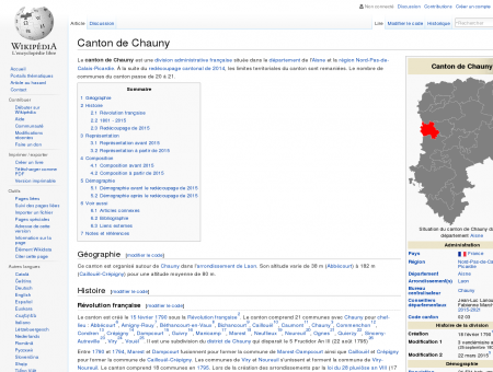 Canton de Chauny  Wikipédia
