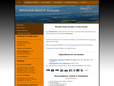 Bienvenue chez NICOLAS FAUCK AVOCATS