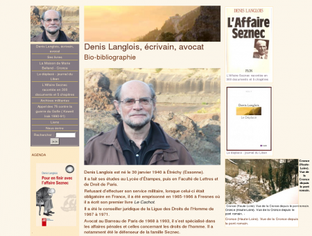 Denis Langlois, écrivain, avocat.