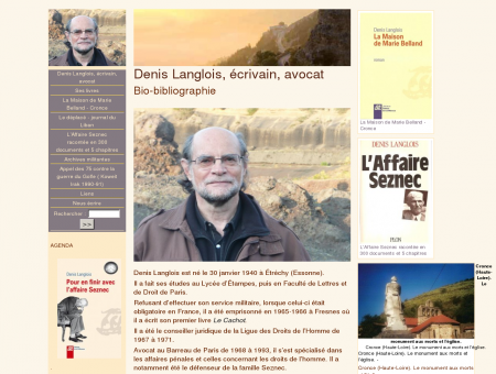 Denis Langlois, écrivain, avocat.