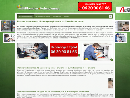 Plombier Valenciennes, dépannage en plomberie
