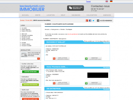PLOMBIER / CHAUFFAGISTE Haute garonne...