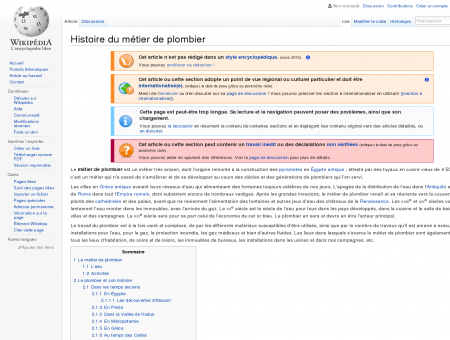 Histoire du métier de plombier  Wikipédia
