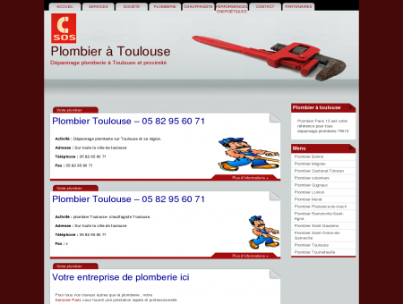 Plombier Toulouse PAS CHER: 05 82 95 60 71 ...