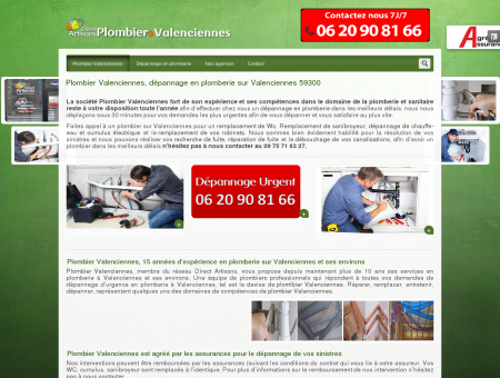Plombier Valenciennes, dépannage en plomberie