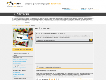Électricien - Entreprise électricité - Devis Travaux ...