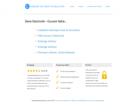 Devis Electricien Gratuit | Comparerlesdevislocaux.com