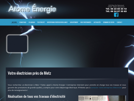 Electricien Metz : entreprise électricité - Atome...