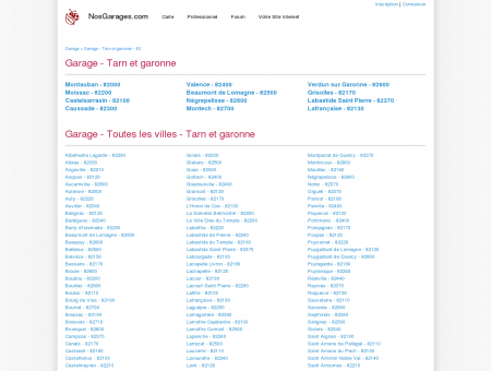 Garage Tarn et garonne (82) - NosGarages.com