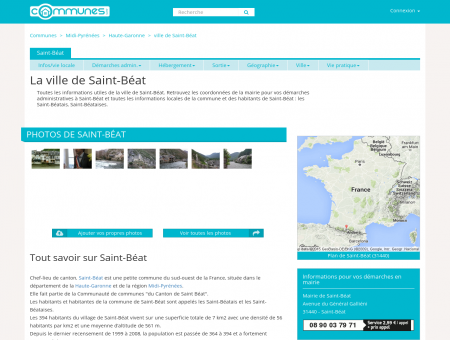 Mairie Saint-Béat, informations sur la ville...