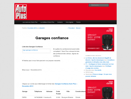Garages confiance | Auto Plus Services