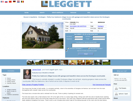 Leggett: House for sale in SAVIGNAC DE NONTRON -...