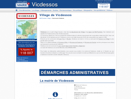 Mairie de Vicdessos, la Commune de...
