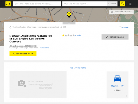 Renault Assistance Garage de la Lys Englos Les...