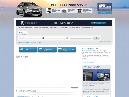 NOMBLOT JOIGNY - Garage Peugeot,...