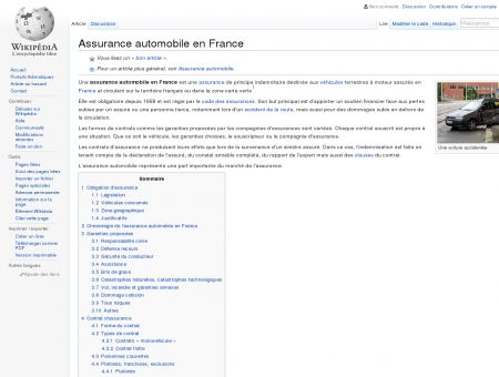 Assurance automobile en France  Wikipédia