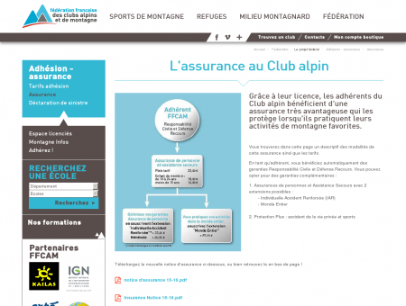 L'assurance au Club alpin - Fédération des...