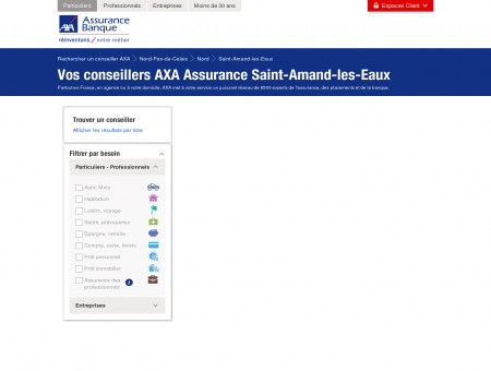 Assurance Saint-Amand-les-Eaux - 59230 - AXA