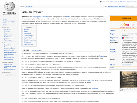 Groupe Prévoir  Wikipédia