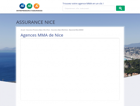Assurance Nice  trouvez votre agence MMA à...
