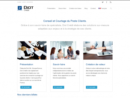 Diot Credit, Assurance crédit et financement