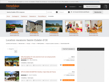 Location vacances Sainte-Eulalie-d'Olt :...
