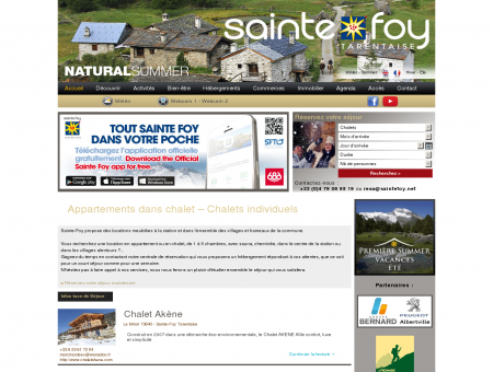 Chalet Sainte Foy Tarentaise, Location chalet...