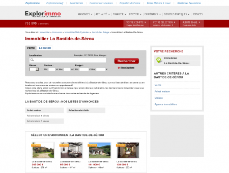 Immobilier La Bastide-de-Sérou : annonces...