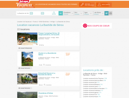 Location vacances La Bastide de Sérou 09240...