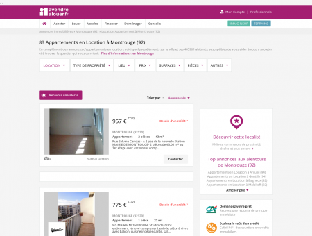 Location Appartement Montrouge (92) | Louer...