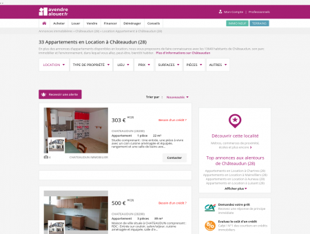 Location Appartement Châteaudun (28) |...