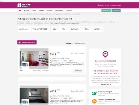 Location Appartement Clermont Ferrand (63) |...
