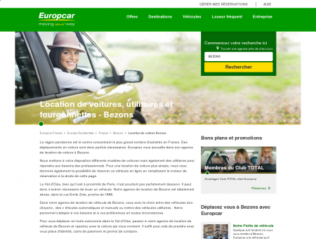 Bezons - Location voitures utilitaires | Europcar...