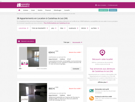 Location Appartement Castelnau le Lez (34) |...