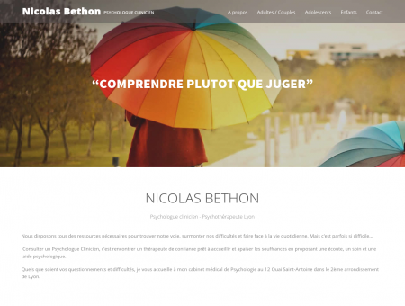 Nicolas Bethon - Psychologue clinicien...