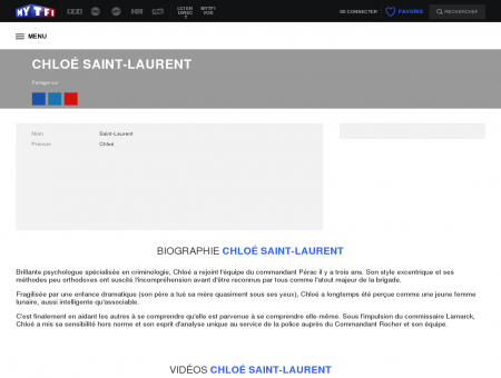 Chloé Saint-Laurent - MYTF1 - MYTF1: Replay...