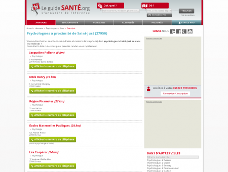 Psychologue à Saint-Just (27950) | Le Guide...