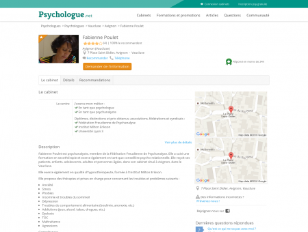 Fabienne Poulet - Psychologue.net