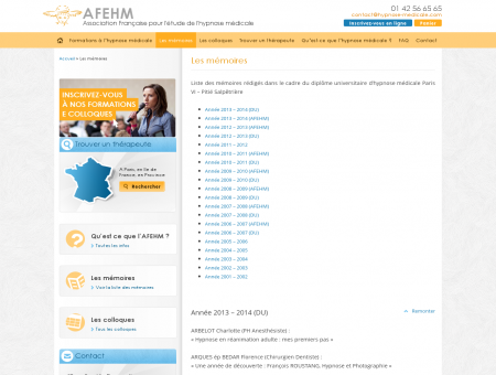 Les mémoires - AFEHM | Association Française...