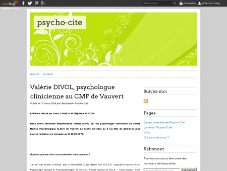 Valérie DIVOL, psychologue clinicienne au CMP...