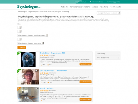 Psychologues Strasbourg - Psychologue.net