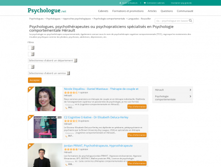 Psychologie comportementale Hérault -...