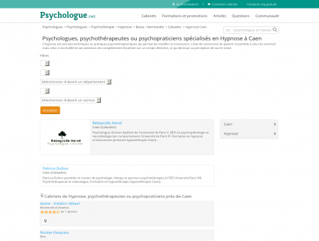 Hypnose Caen - Psychologue.net