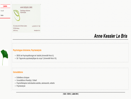 Anne Kessler Le Bris - Psychologue clinicienne...
