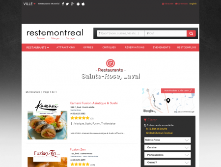Restaurants Sainte-Rose, Laval | RestoMontreal