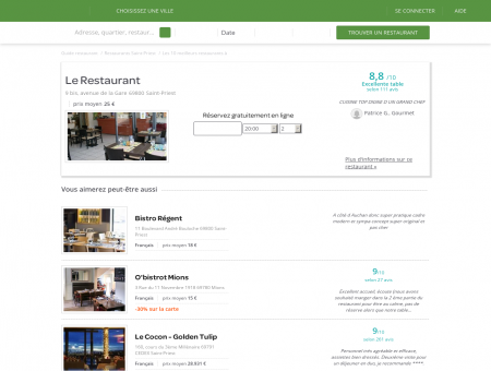 Le Restaurant | LeRestaurant.LaFourchette.com
