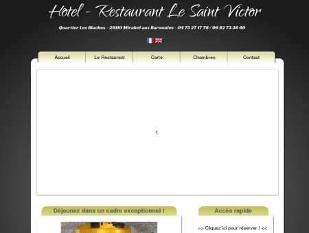 Hotel-Restaurant Le St Victor dans la Drôme -...