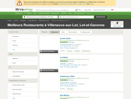 Les 10 meilleurs restaurants à Villeneuve-sur...