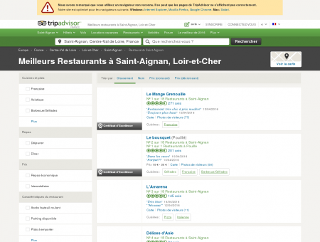 Les 10 meilleurs restaurants à Saint-Aignan -...