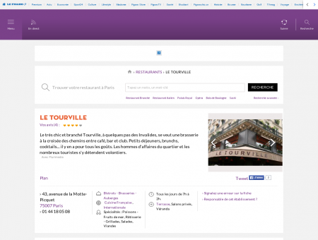 Le Figaro - Le Tourville : Paris 75007 - Cuisine ...